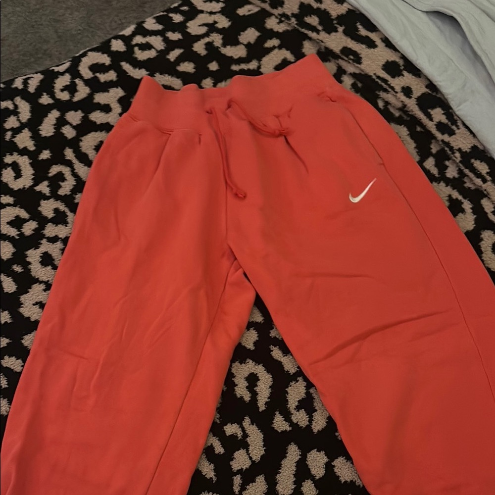 Nike Red Sweatpants Comfortable Athletic Wear